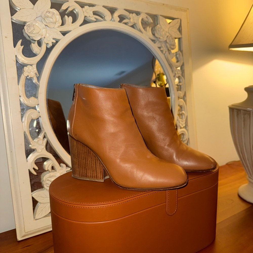Hermès Brown Milady Nappa Calfskin Heeled Boots